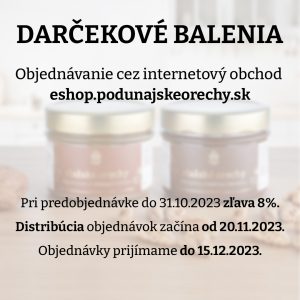 darčekové balenia pre firmy vlašské orechy podunajské orechy